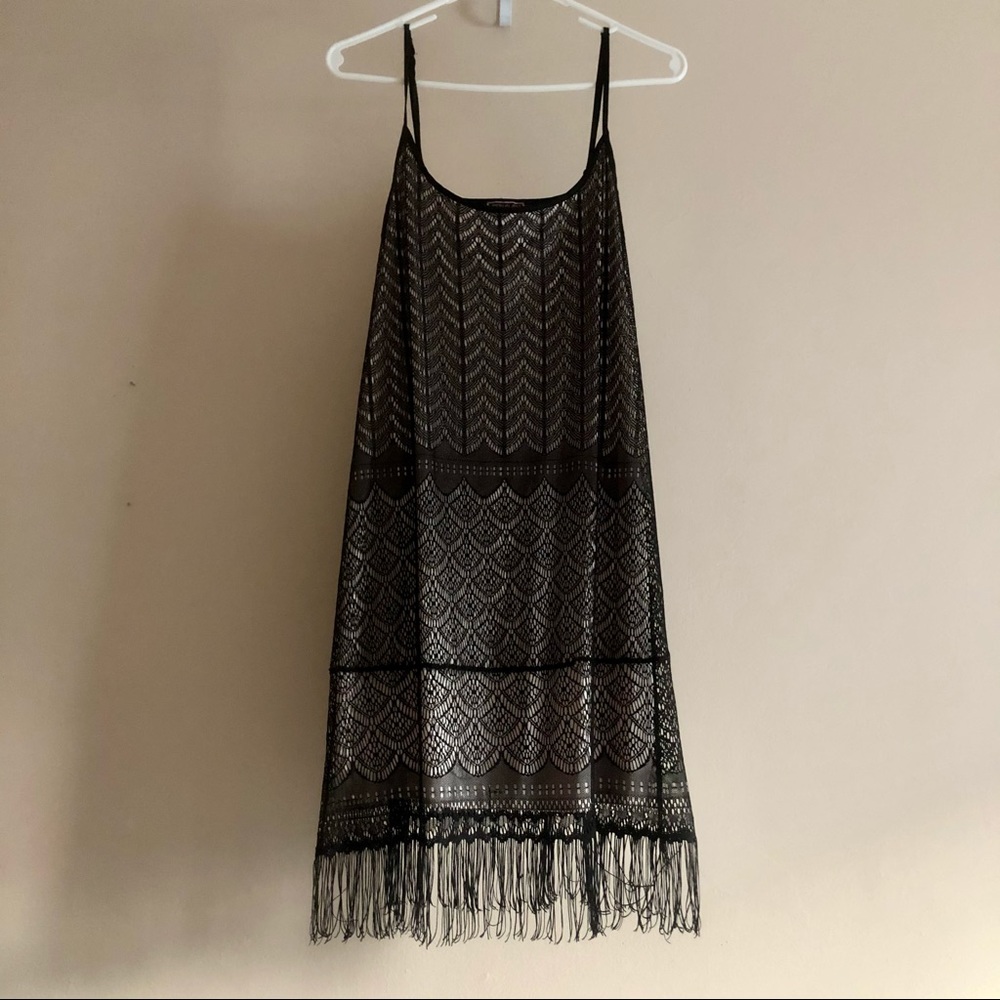 Akualani Flapper Dress with Fringe
